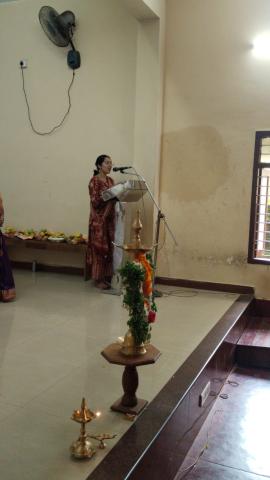 ಕುಮಾರಿ ರಕ್ಷಾ ಪಿ ಪಿ ಅವರು ಪ್ರಾರ್ಥನೆಯನ್ನು ನೆರವೇರಿಸಿದರು